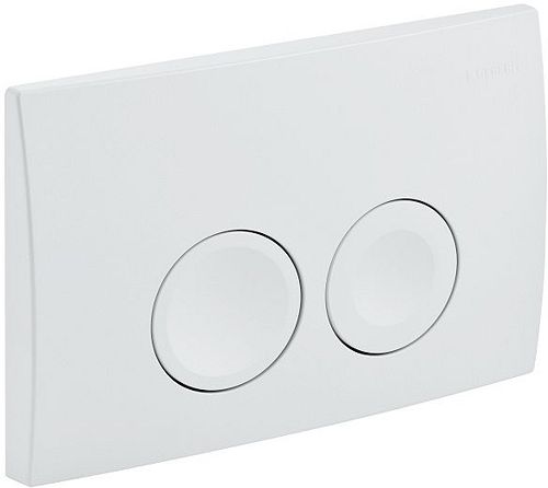 PLAQUE DE COMMANDE 2 TOUCHE DELTA25 ROND POUR DUOFIX BASIC BLANC