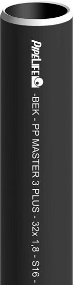 TUBE PP 50MM NOIR LONGUEUR 3M