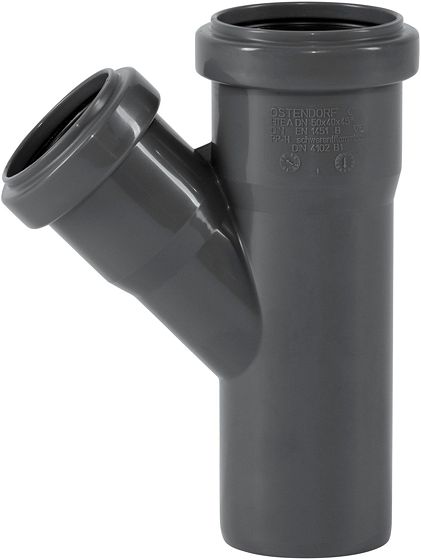 T 45° FFM 90-50MM PP HT-SAFE OSTENDORF