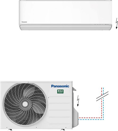 POMPE A CHALEUR AIR/AIR AIRCO MURALE RZ PANASONIC 2,5KW WIFI