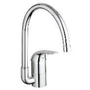 GROHE Euroeco Robinet de cuisine avec bec haut chrome