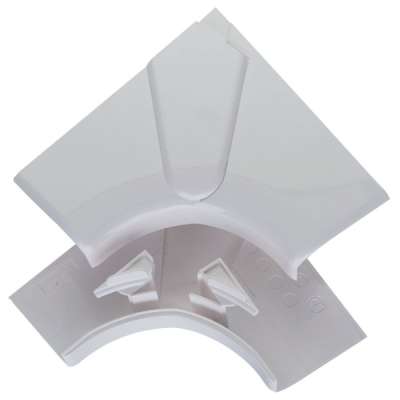 Angle intérieur blanc pour goulotte 105x50mm avec couvercle L=65mm DLP Design Legrand