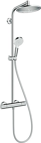 COLONNE DE DOUCHE+THERMOSTAT CROMETTA S240 1JET HANSGROHE CHROME