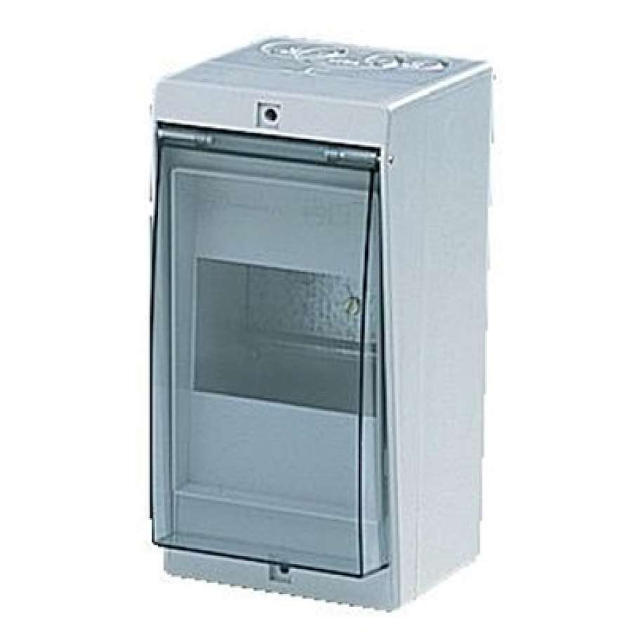 Coffret apparent 4 modules avec porte Fix-O-Rail Junior ABB-Vynckier