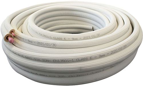 LIAISON FRIGORIFIQUE ISOLEE EN CUIVRE DUO 1/4"-1/2" ROULEAU 20M