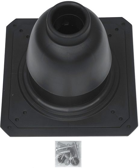 COUVRE CHEMINEE VAILLANT 80MM PP NOIR