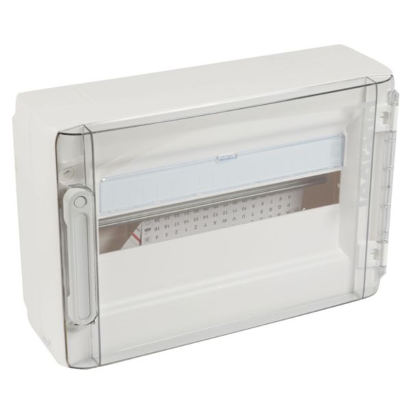 Coffret apparent 18 modules (1x18) porte transparente XL³125 Legrand