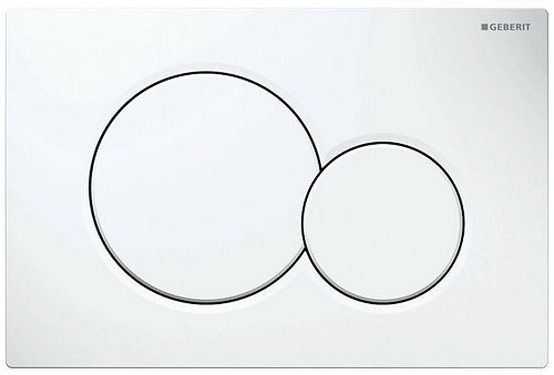 PLAQUE DE COMMANDE 2 TOUCHES SIGMA01 BLANC