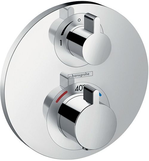 SET DE FINITION+ ROBINET D'ARRET ECOSTAT S HANSGROHE CHROME