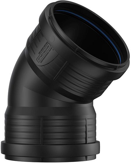 COUDE PP 45°.FF 110MM NOIR