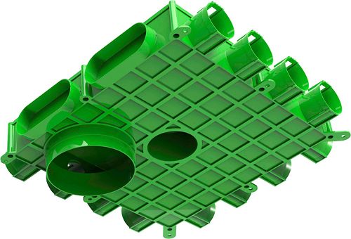 CAISSON DE DISTRIBUTION CONDUITS FLEXIBLE PLAFOND 12X63 DUCOFLEX D180