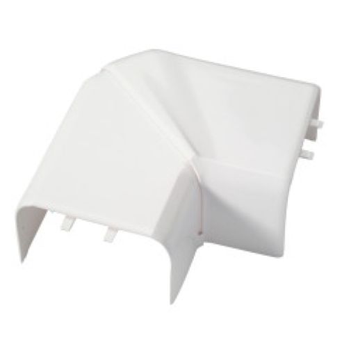 Angle plat blanc pour goulotte 105x50mm avec couvercle L=65mm DLP Design Legrand