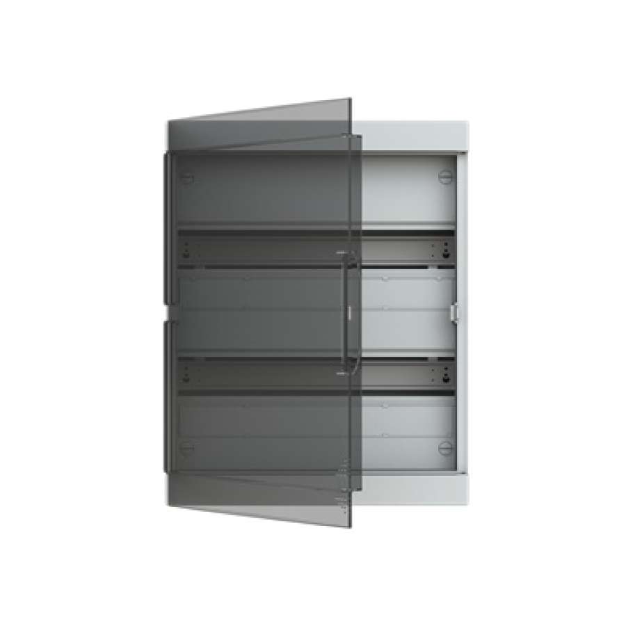 Coffret apparent 36 modules (2x18) porte transparente Fix-O-Rail 150 ABB-Vynckier