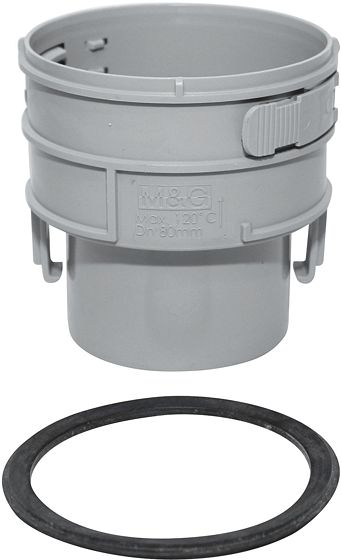 MANCHON FLEXIBLE FIXE VAILLANT 80MM M FLEXCONDENS ALUMINIUM/PP