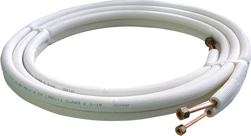 LIAISON FRIGORIFIQUE ISOLEE EN CUIVRE DUO 1/4"-3/8" ROULEAU 10M