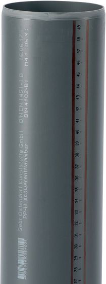 TUBE 90MM 5M P P L.LISSE PP HT-SAFE OSTENDORF