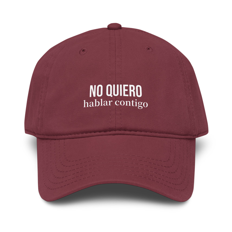 Gorra "No quiero hablar contigo" - varios colores