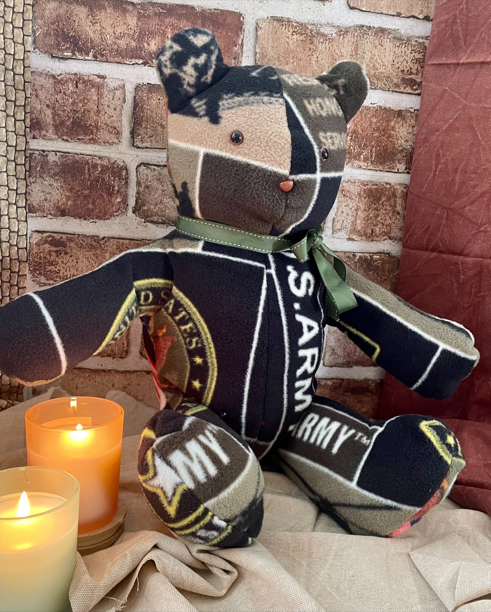 U.S. Army Patchwork Teddy Bear