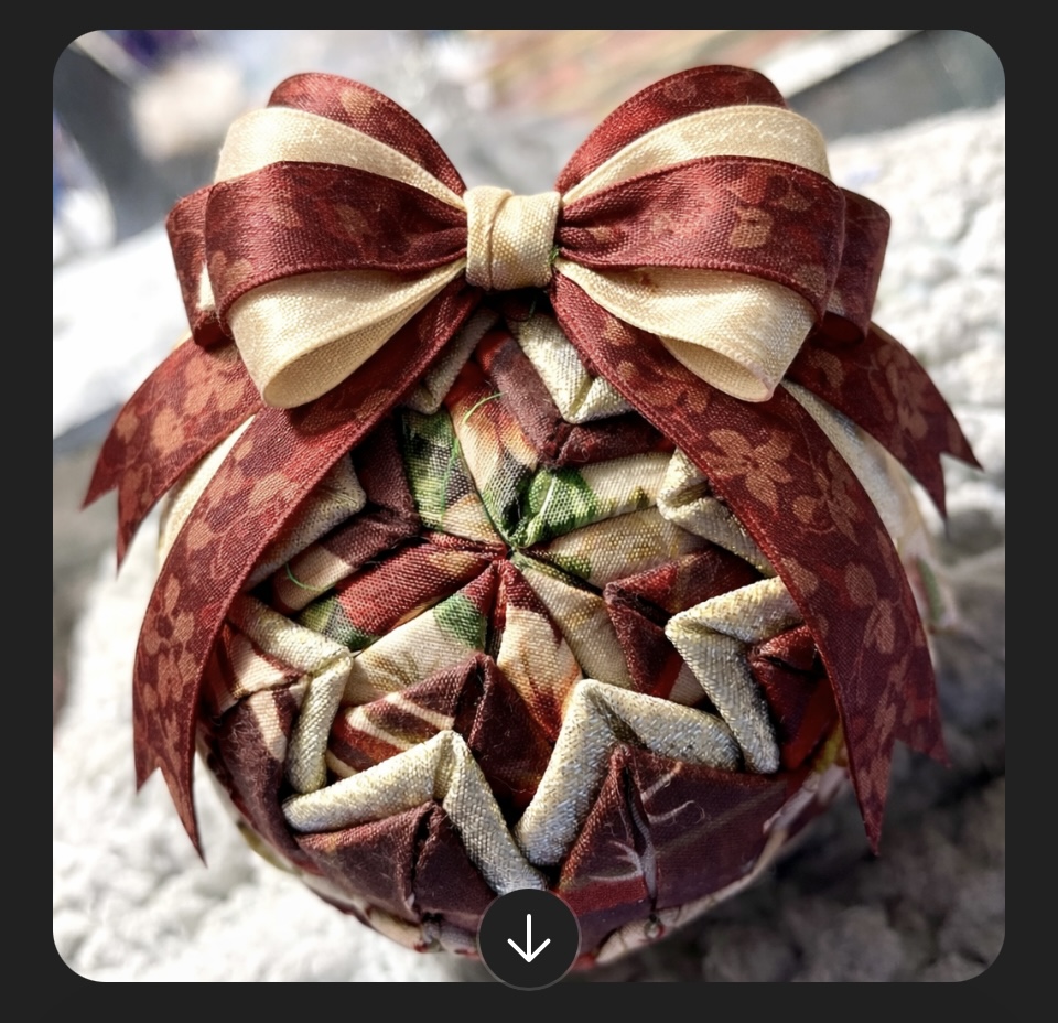 Quilted Ornament - Chutney