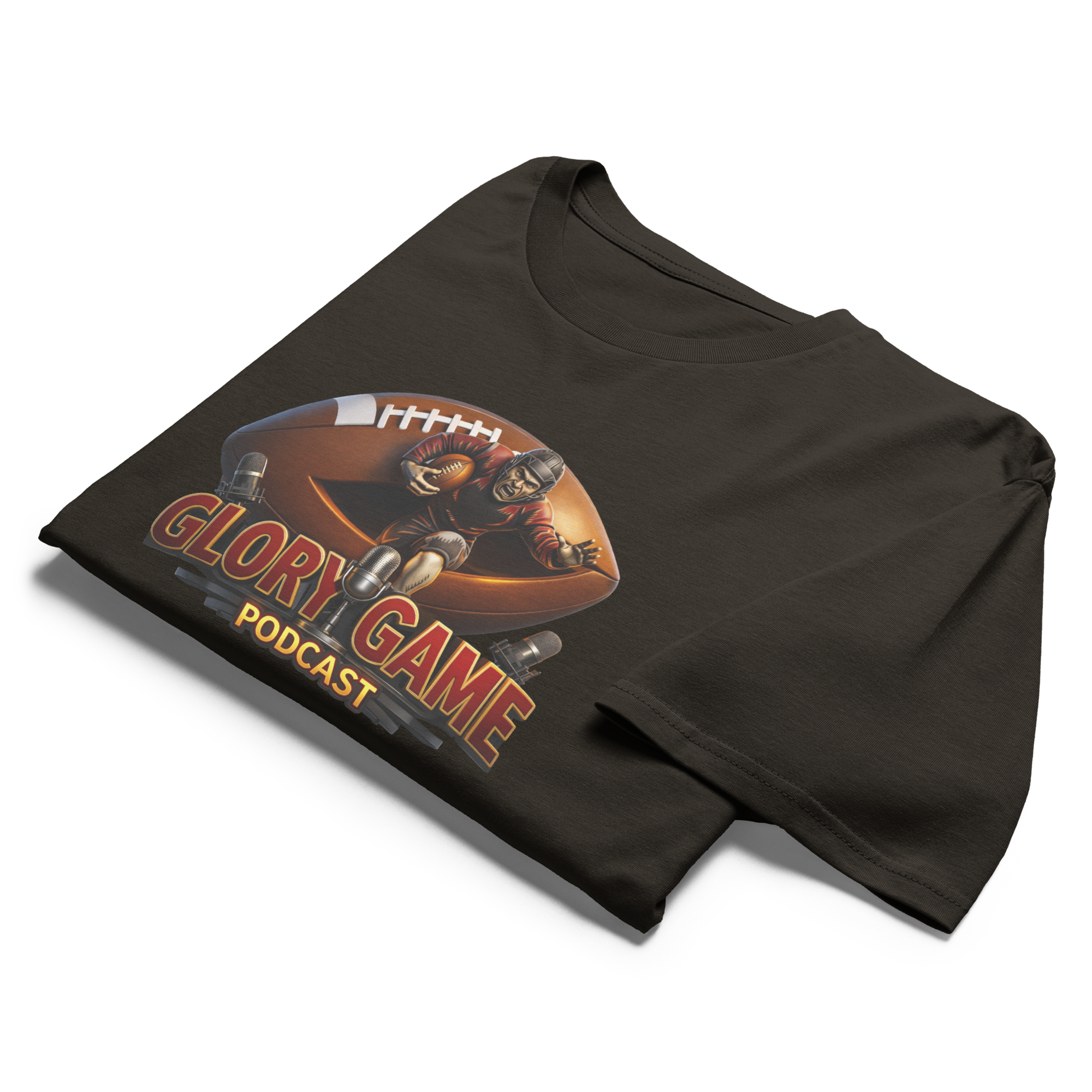 Glory Game Podcast Logo - 2 Sided "Honoring The Game - Celebrating The Glory - T-Shirt