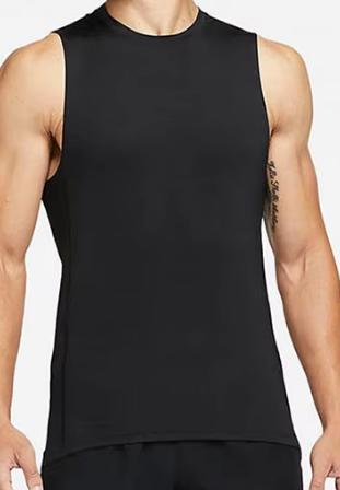 Men's Black Sleeveless Athletic Tank