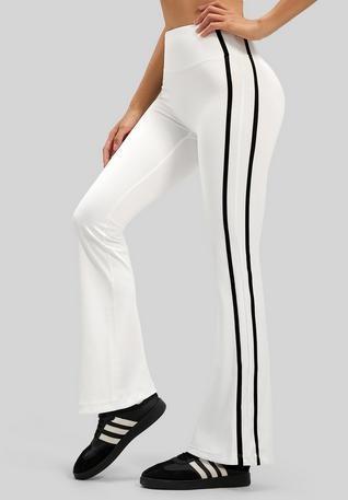 White Flared Sport Pants