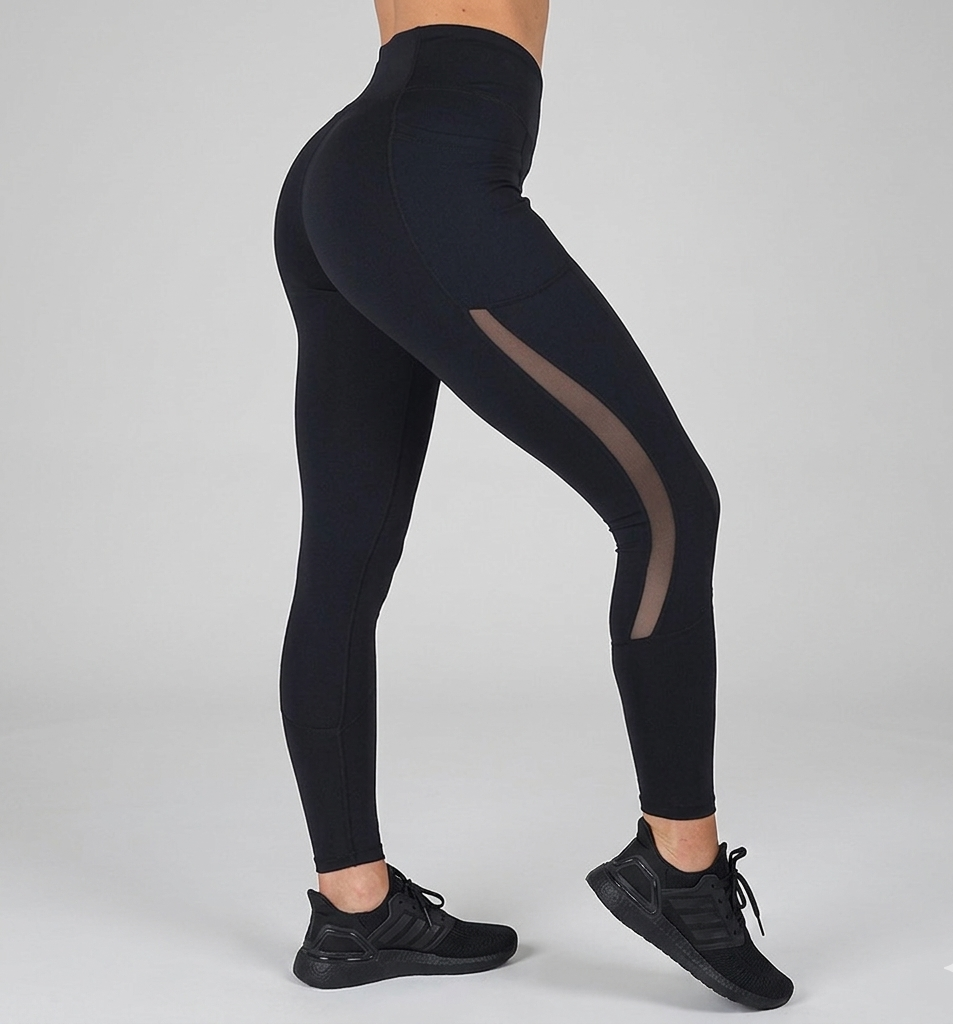 High-Waisted Mesh Leggings