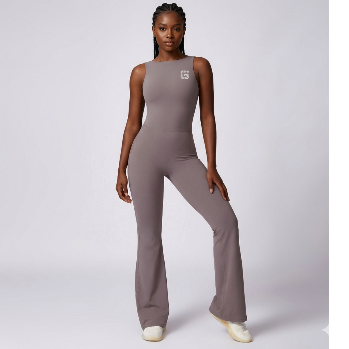 Backless Flared Bodysuit