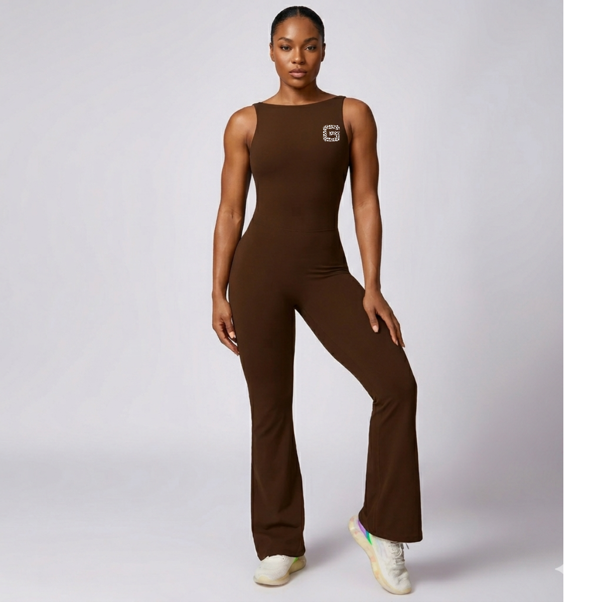 Backless Flared Bodysuit