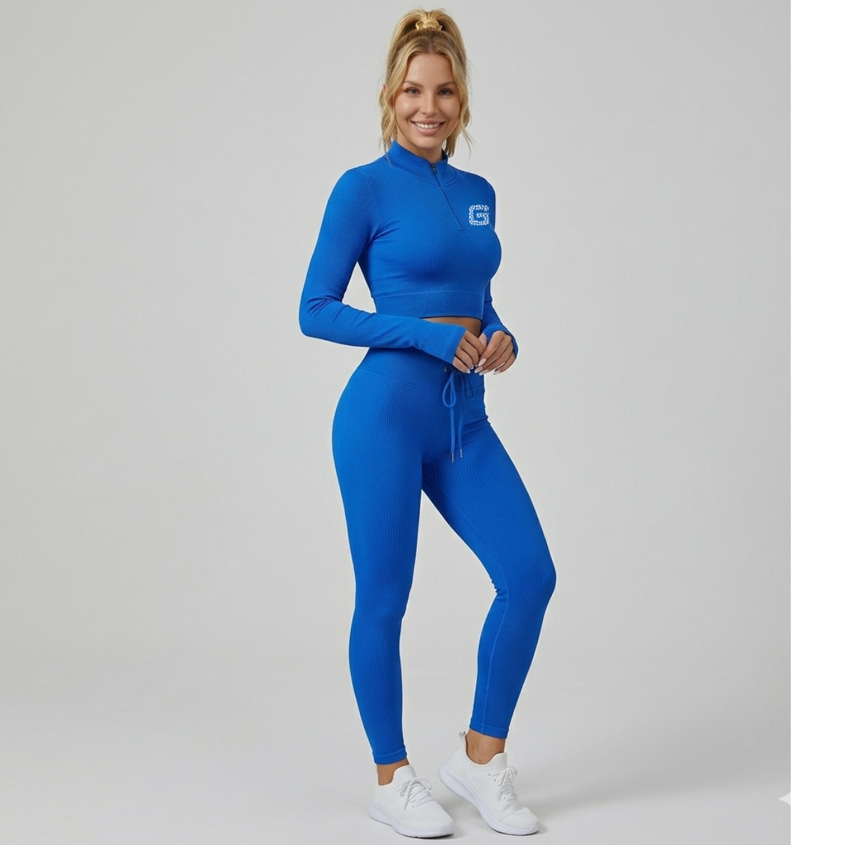 Seamless Zip-Up Fitness Set