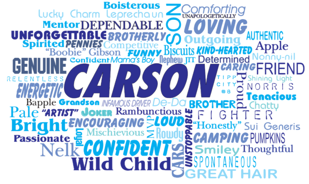 Carson Word Art Tshirt