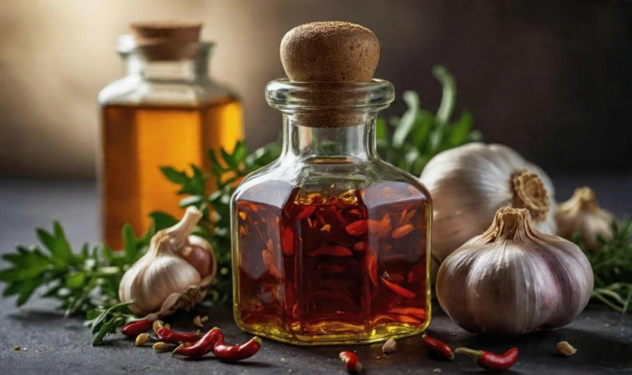 Spicy Garlic Infused Oil