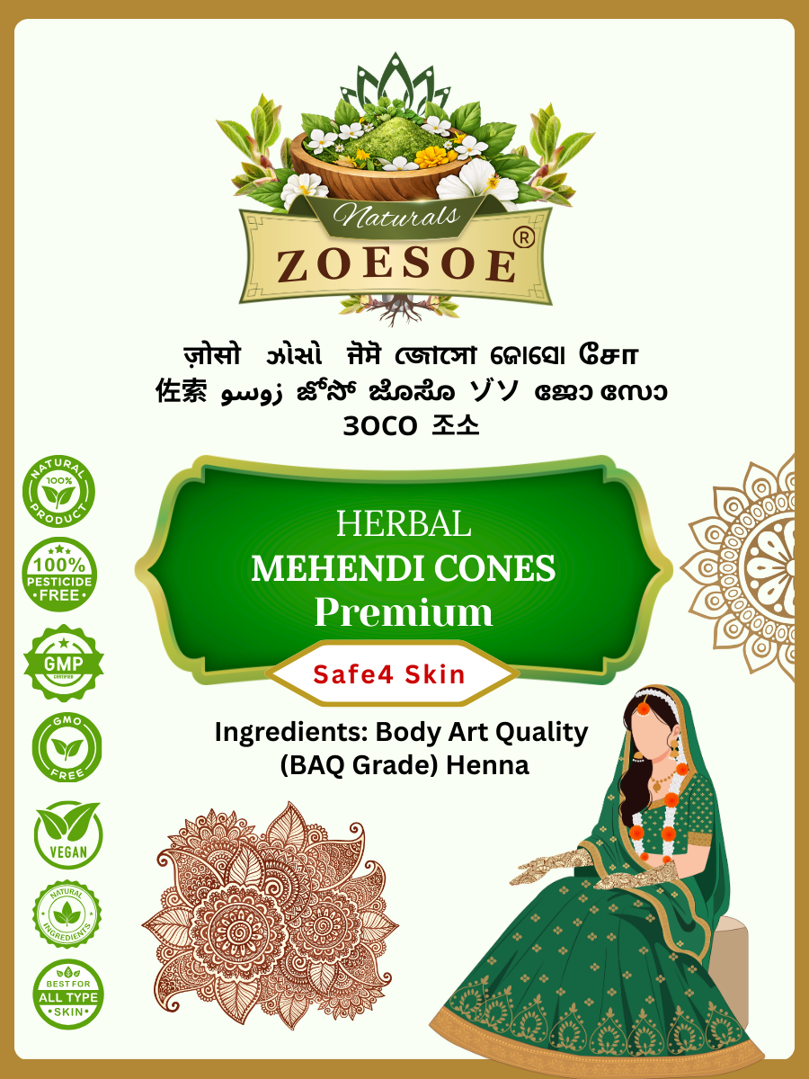 Herbal Mehendi Cones Premium