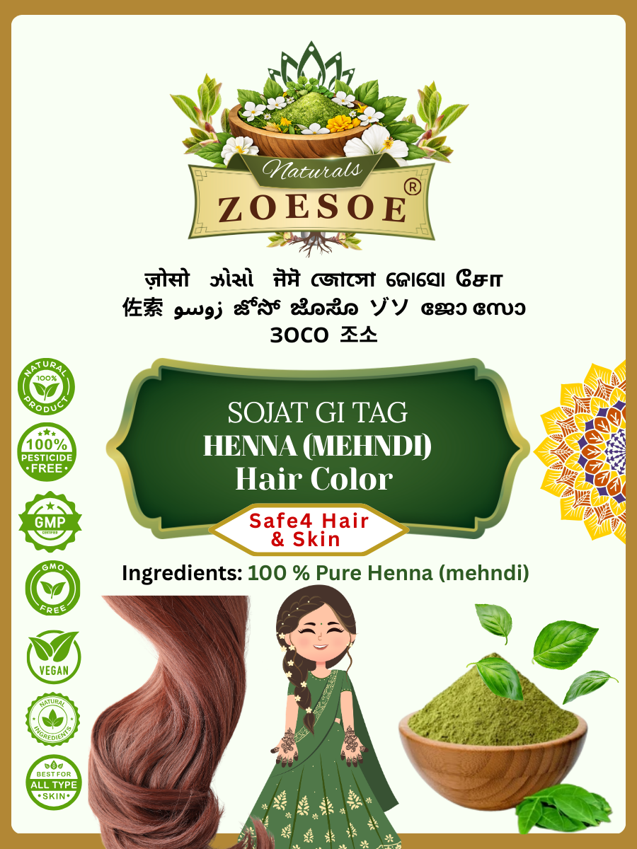 Sojat GI Tag Henna Hair Color