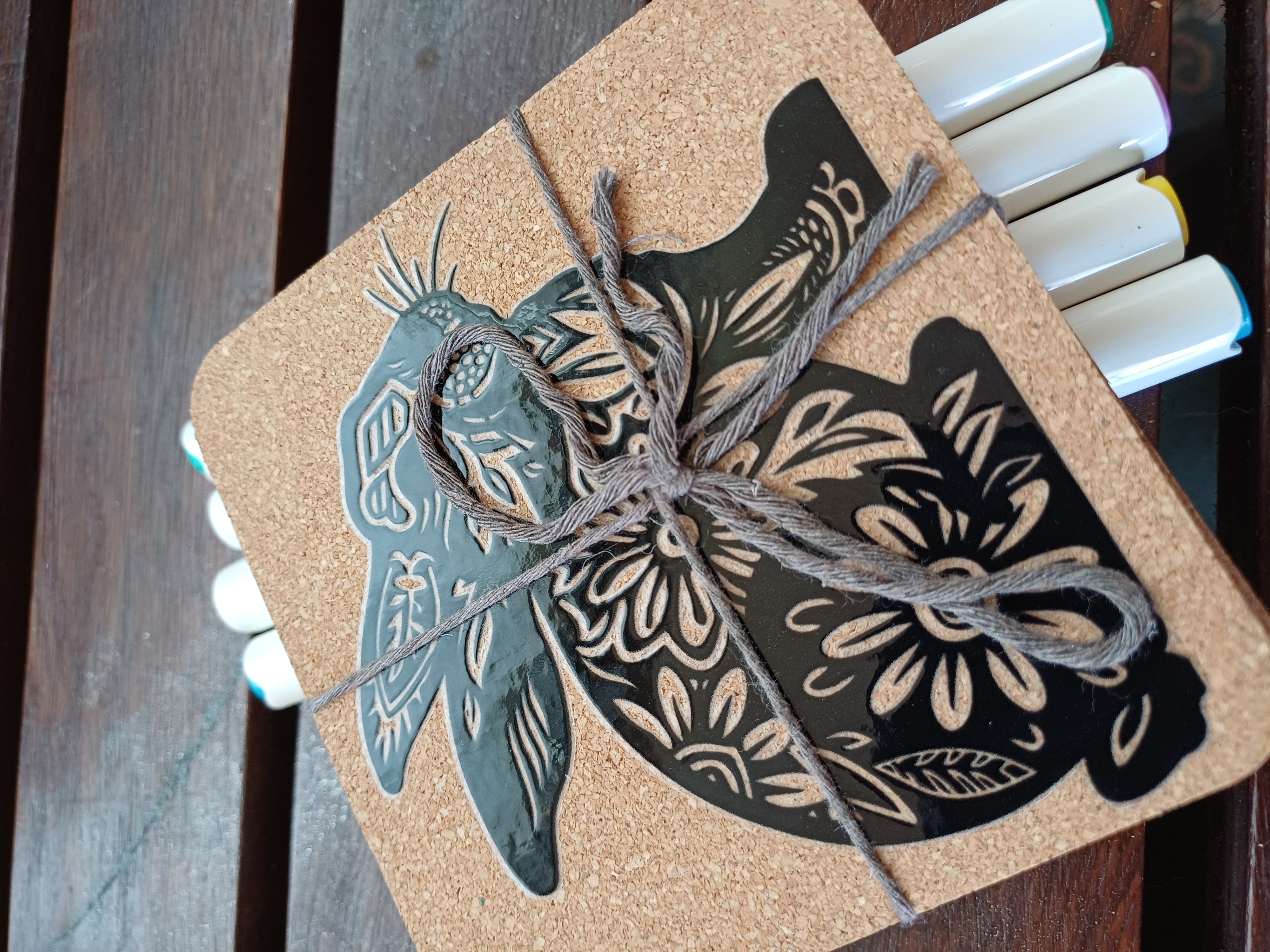 Cork Paint Your Own Coasters