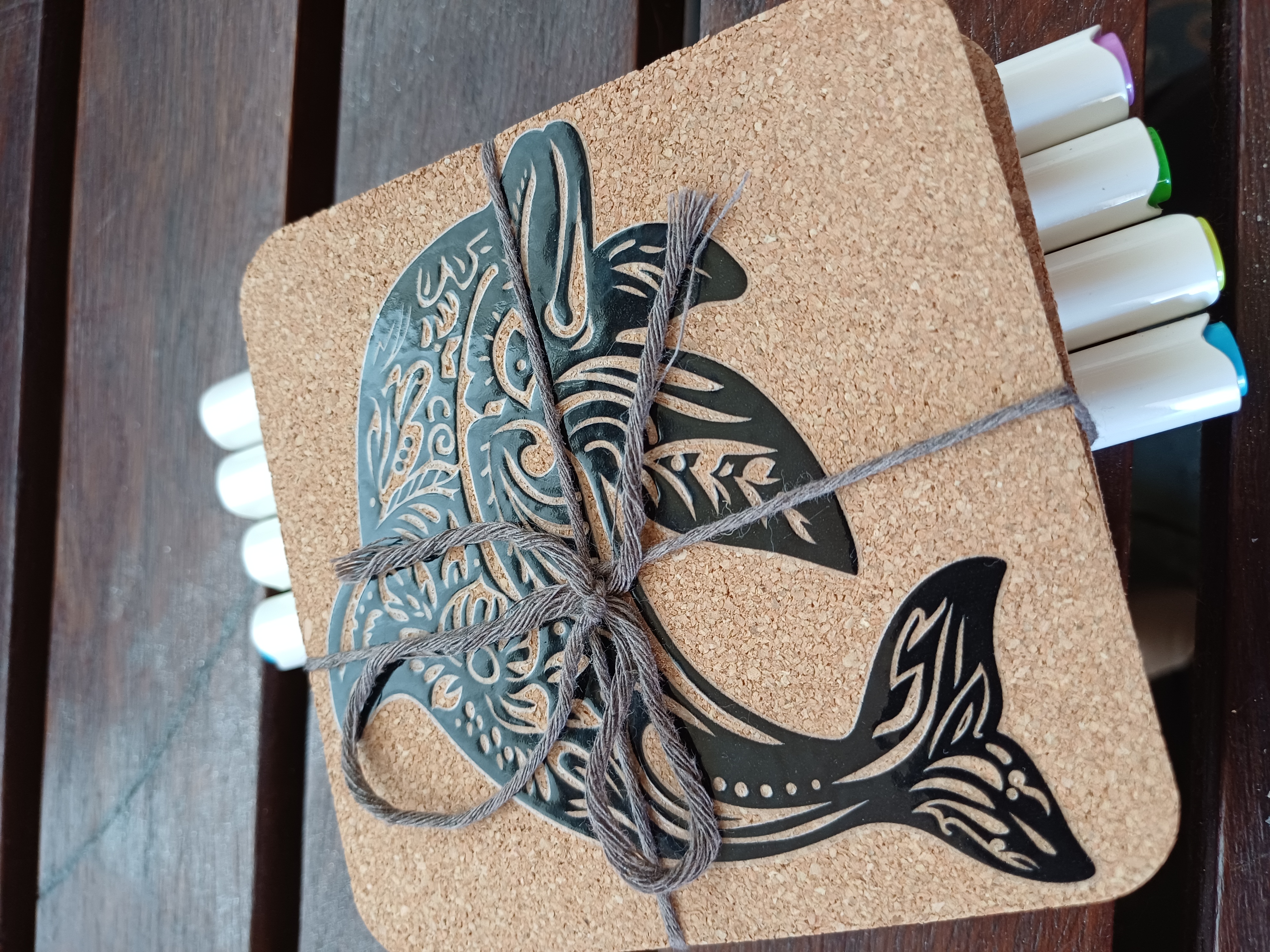 Cork Paint Your Own Coasters