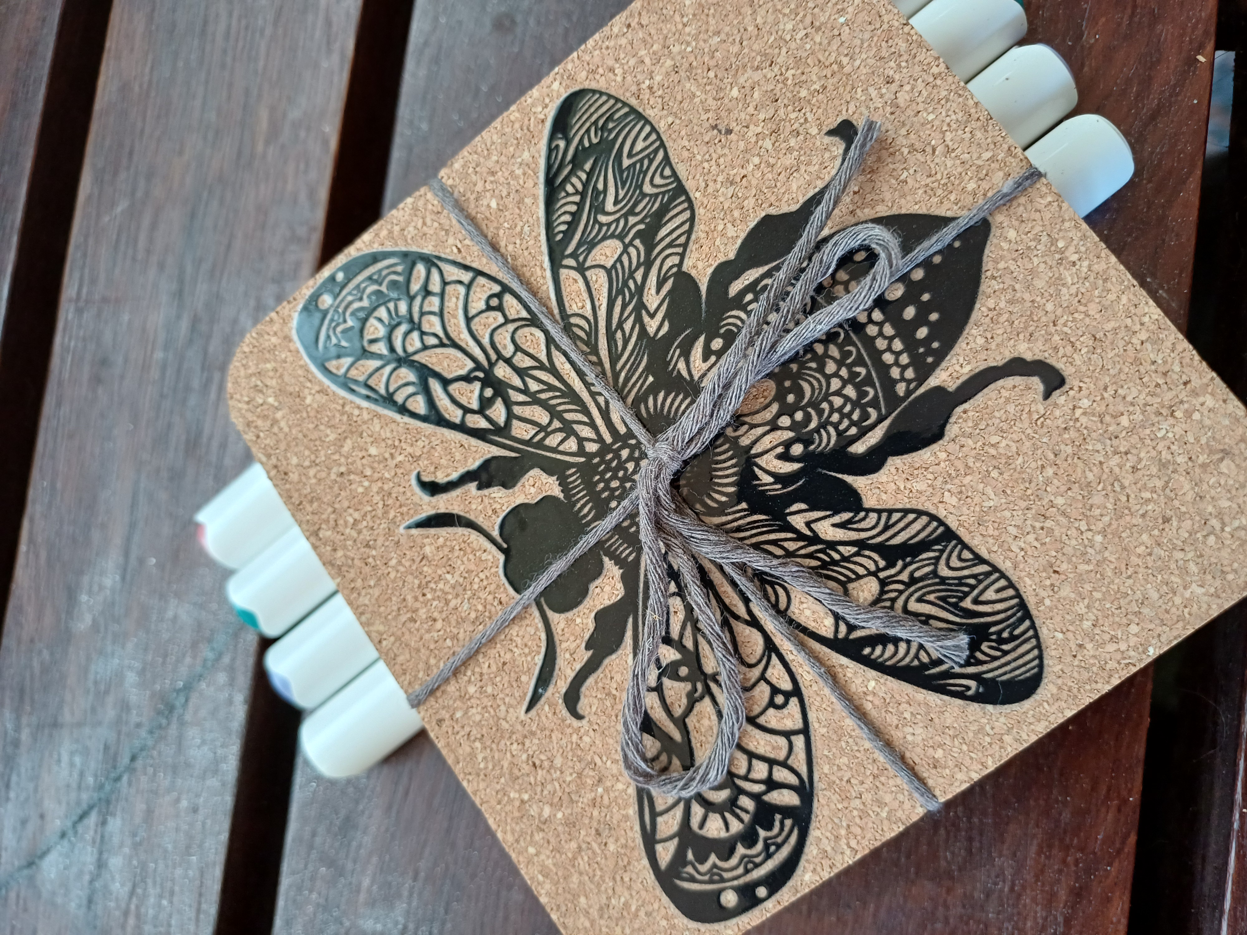 Cork Paint Your Own Coasters