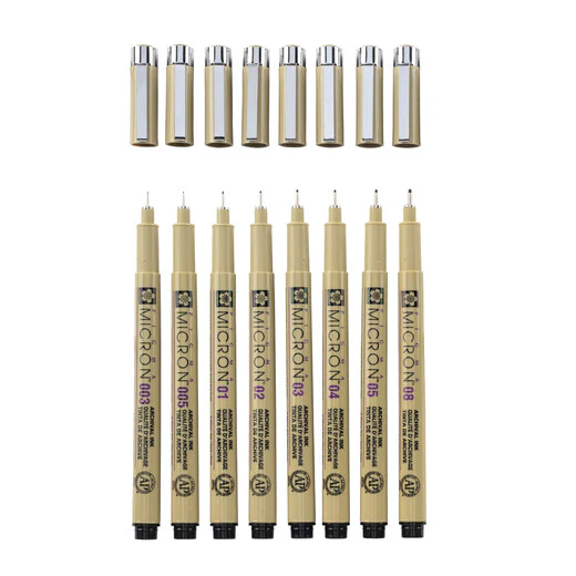 Set 8 Fineliner Pigma Micron