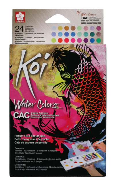 Koi Water Colors Set (24 colori)