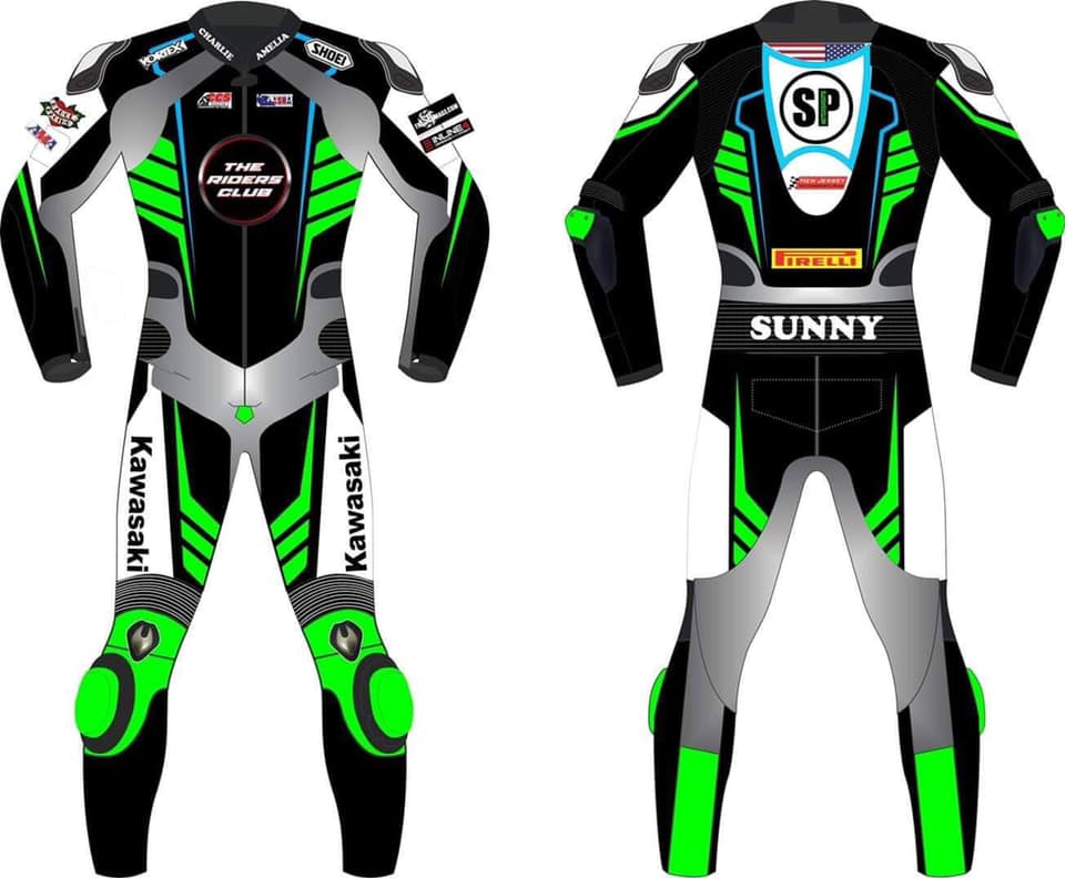 Kawasaki Racing Leather Suit