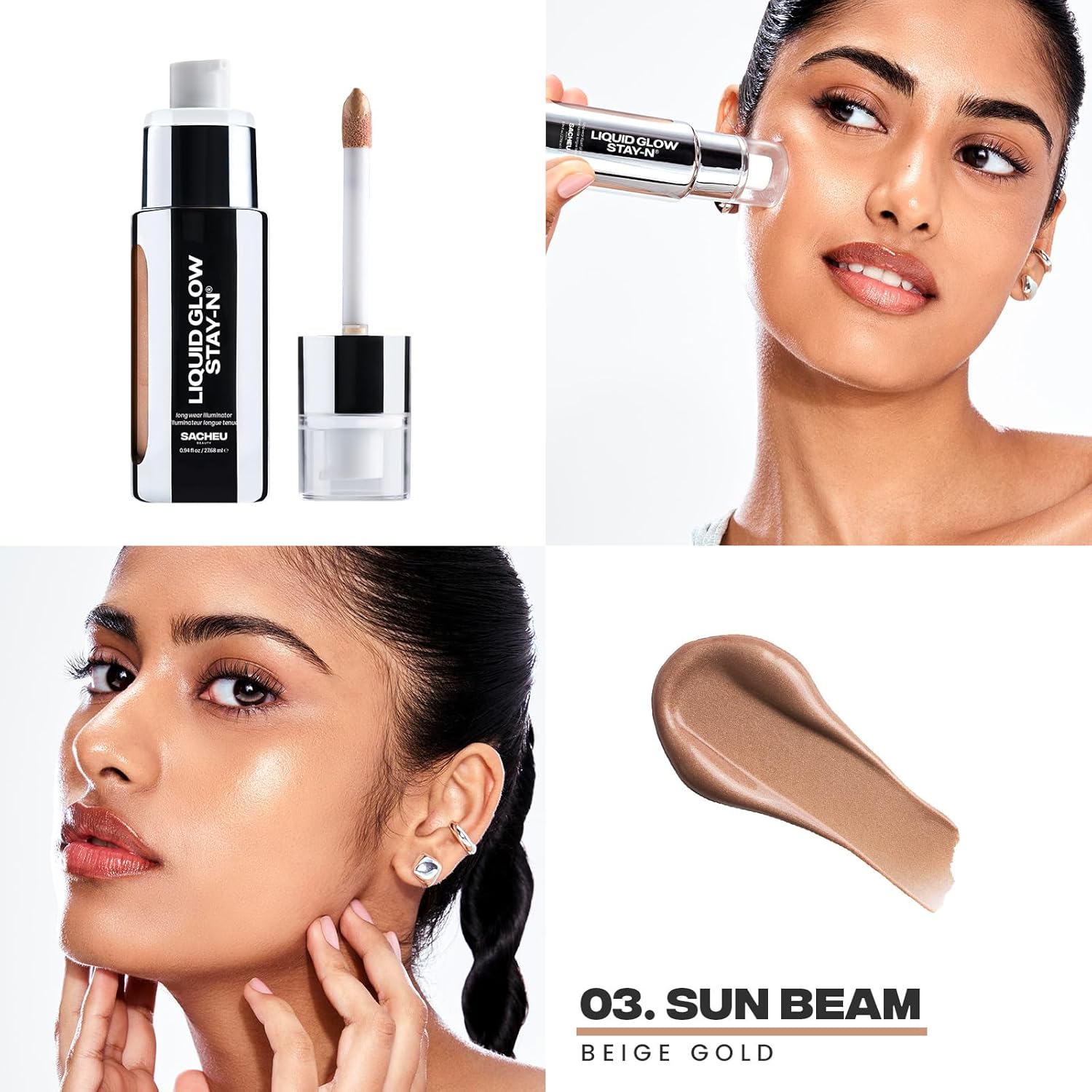 Sacheu Liquid Glow STAY-N Liquid Highlighter & Illuminator Makeup