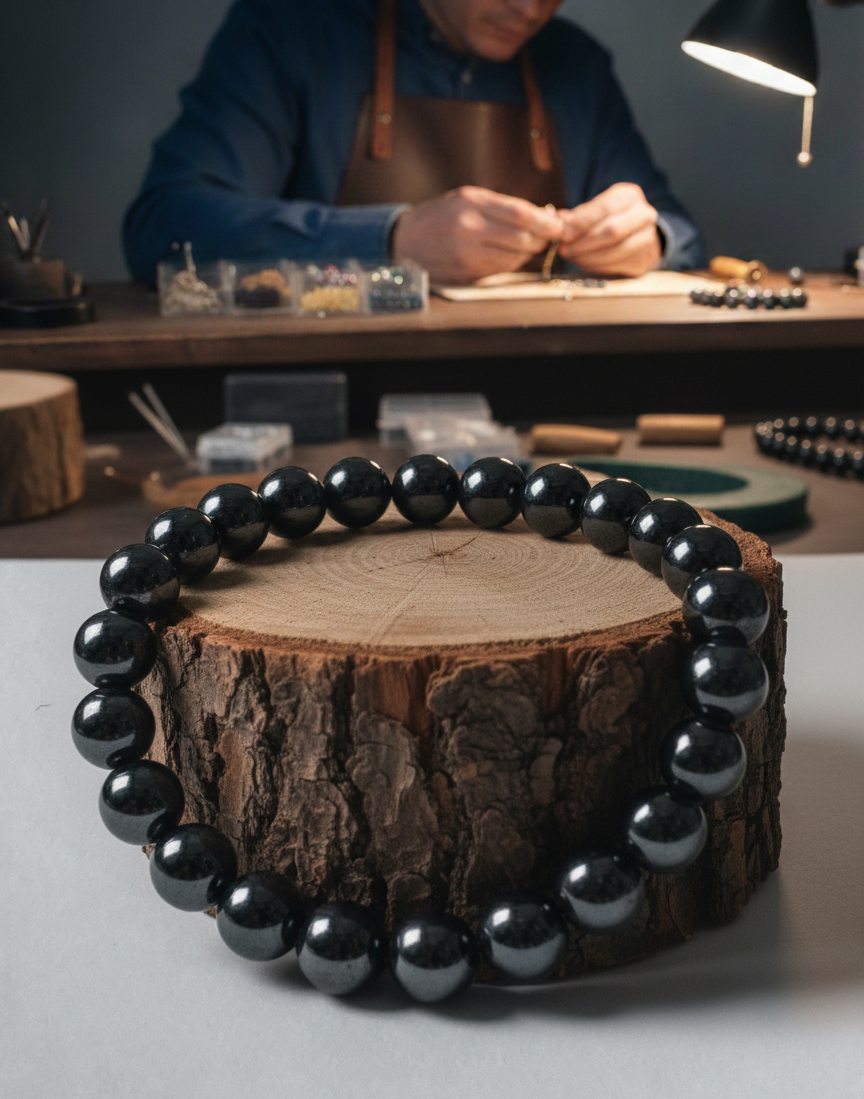 Hematite Bracelet | Grounding, Focus & Stability