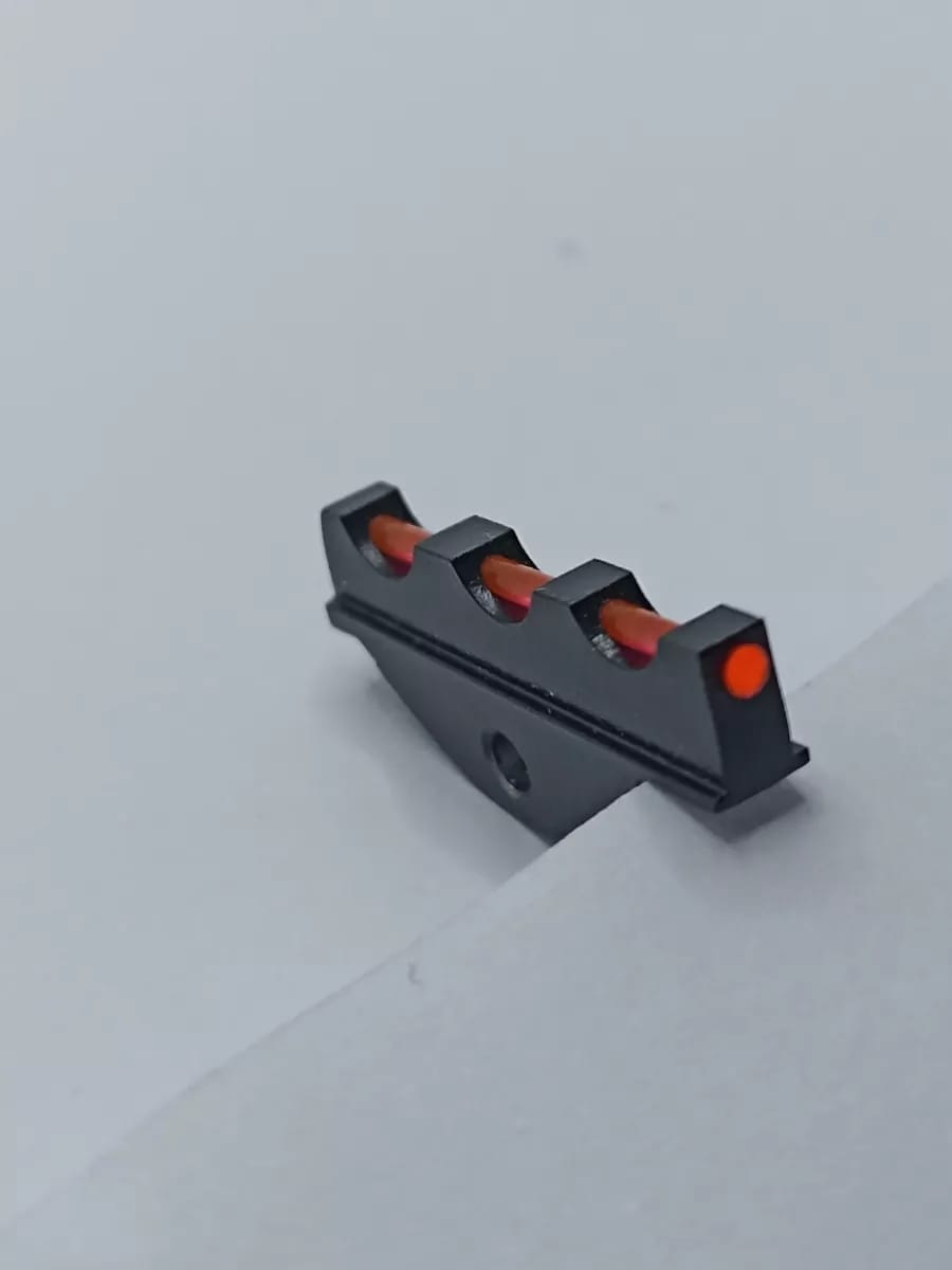 massa de mira revolver fina com fibra otica 