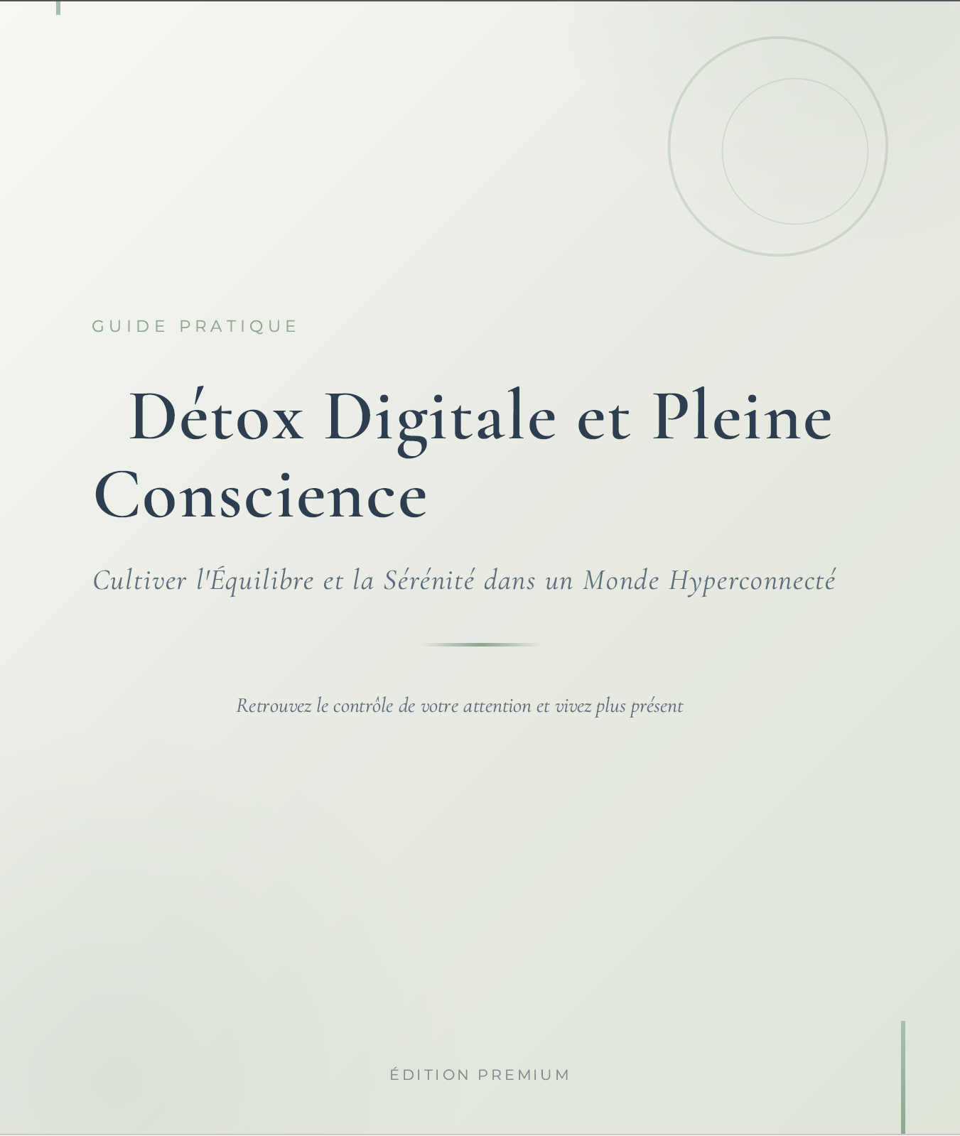 Détox Digitale et Pleine Conscience