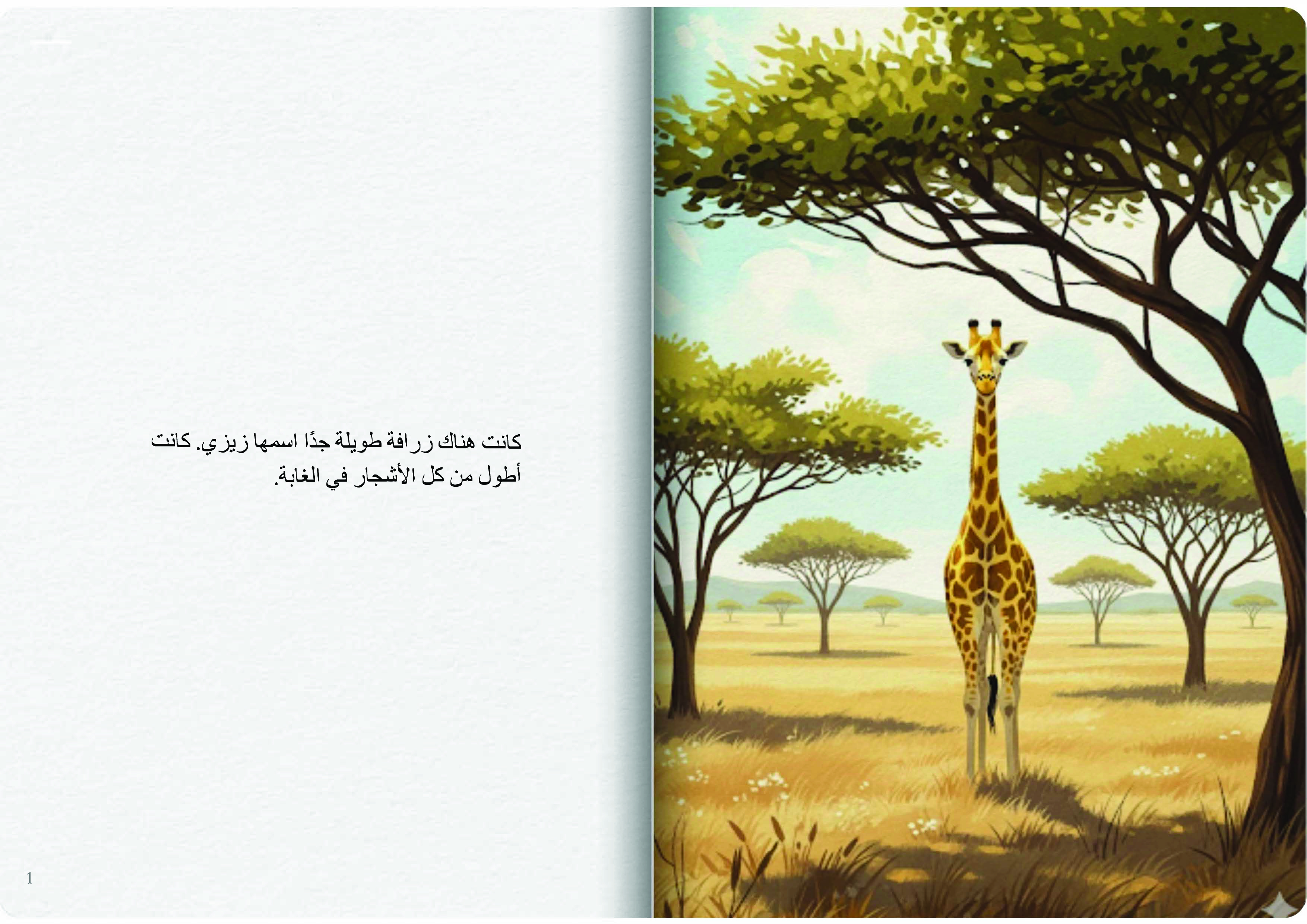 زيزي الزرافة الطويلة