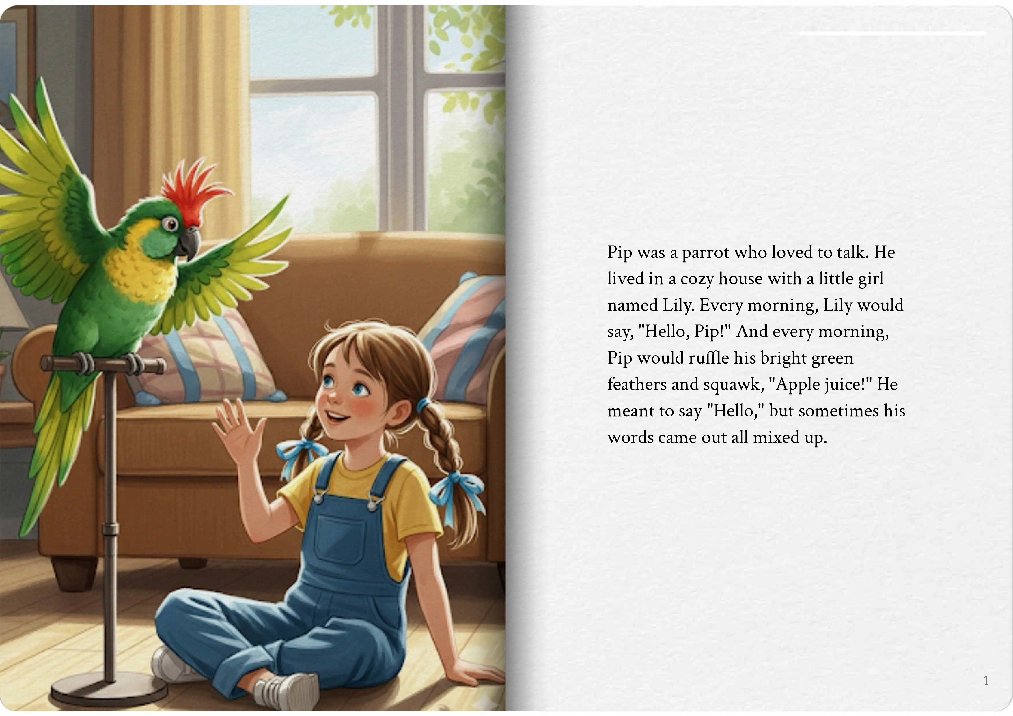 Pip the Talking Parrot