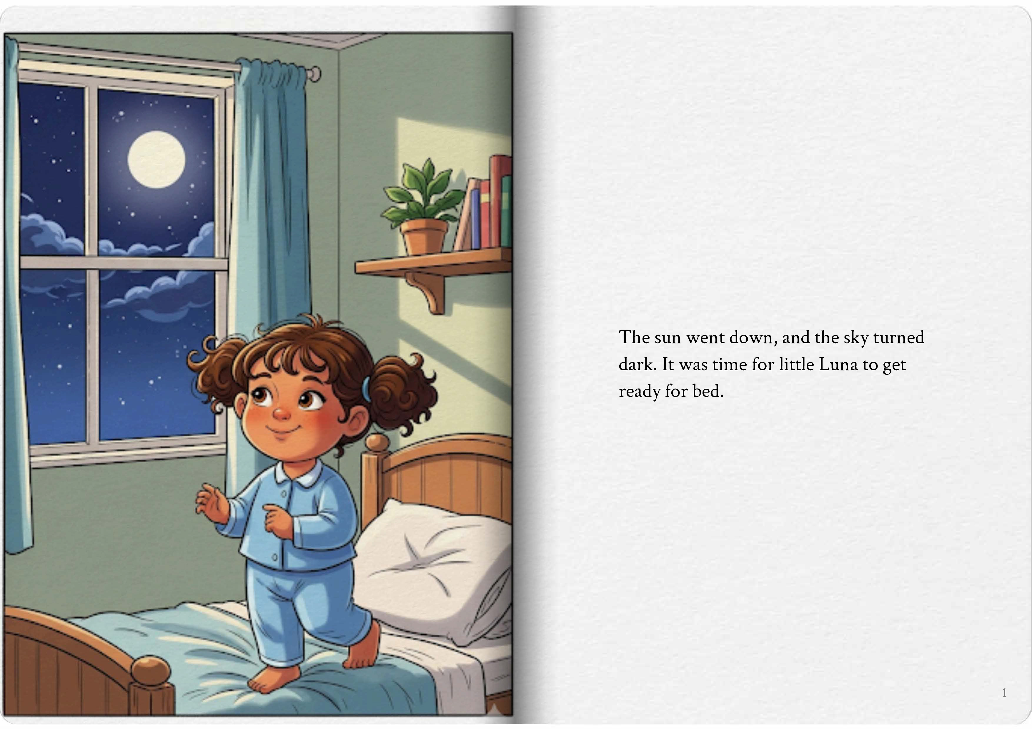 The Moon's Goodnight Smile