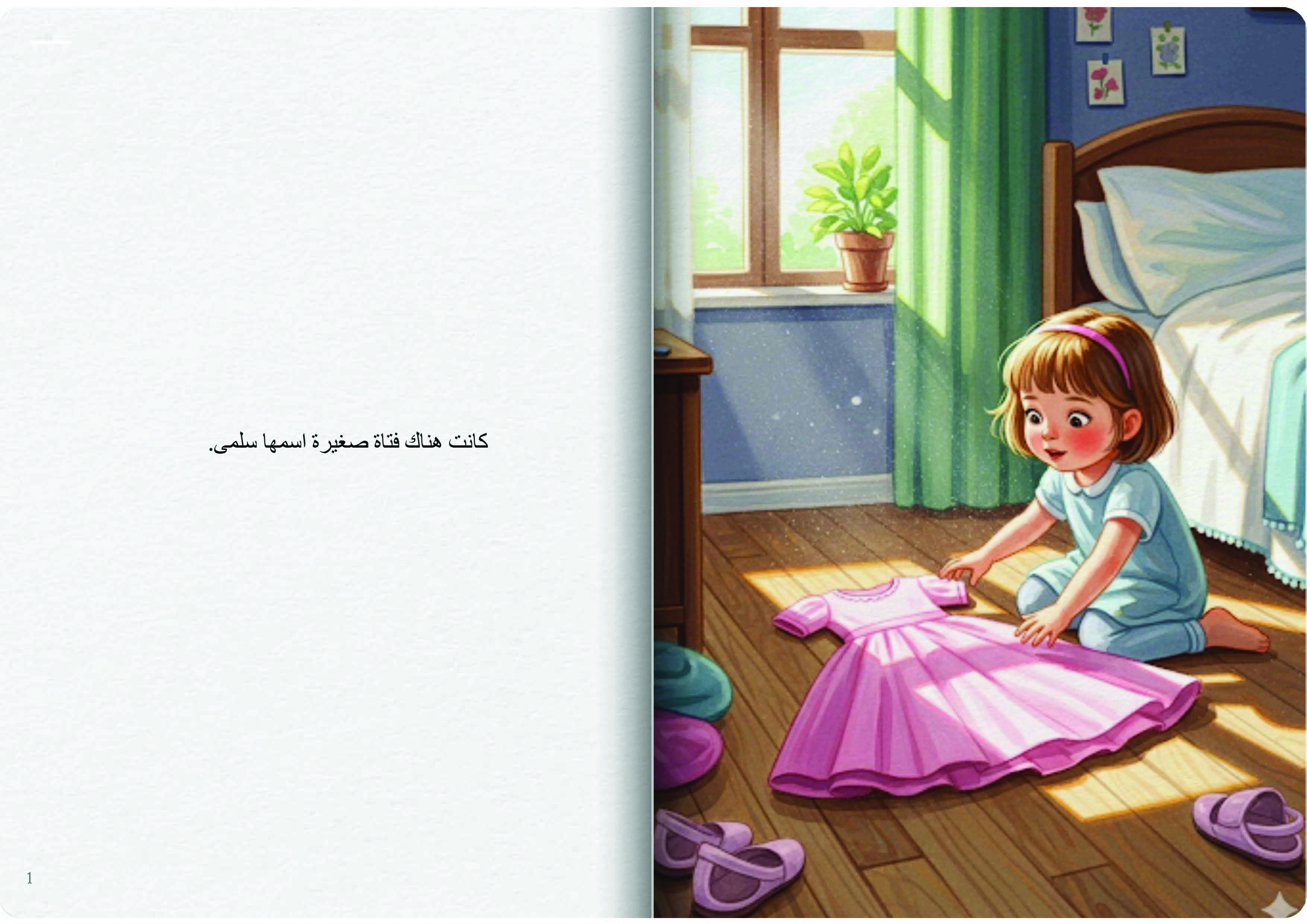 الفستان الوردي