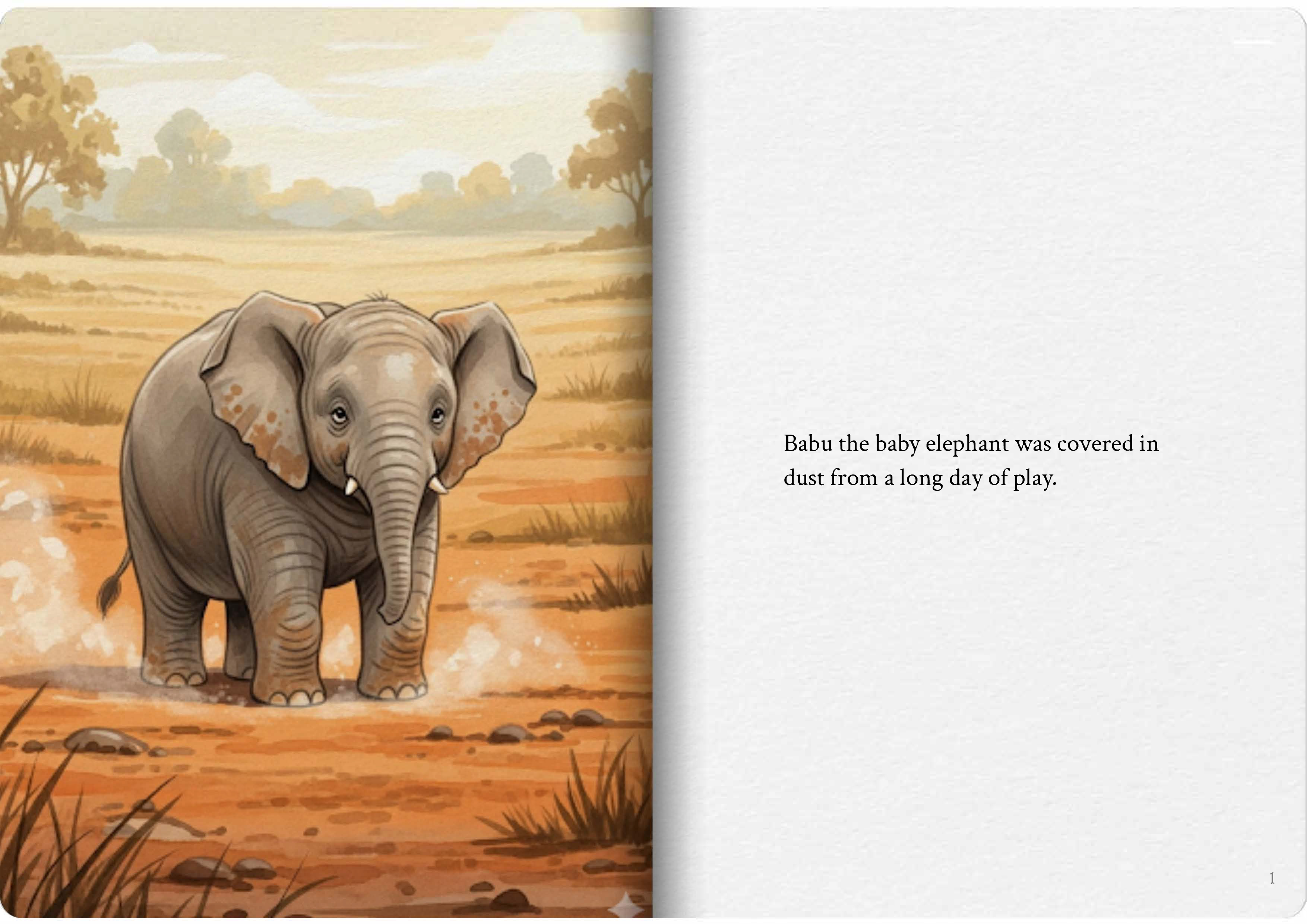 Babu the Elephant's Bath