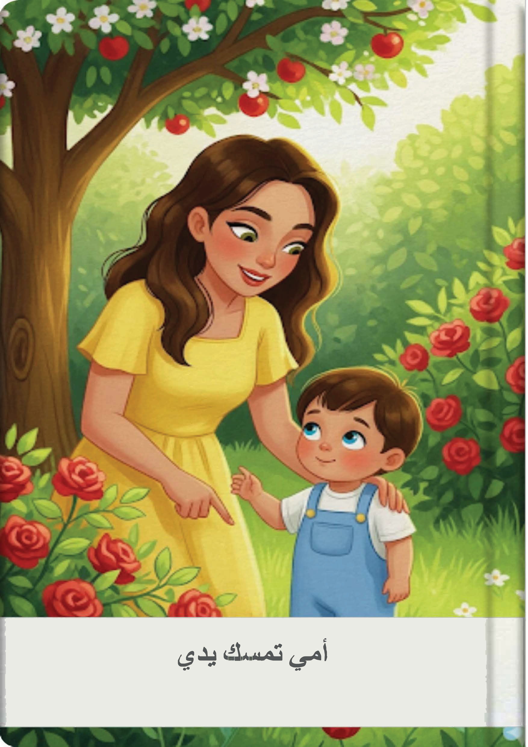 أمي تمسك يدي